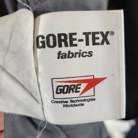 VERY RARE! Light Blue Label NORTH FACE Navy Blue Goretex Jacket MADE IN UK sz M - Picture 13 of 14